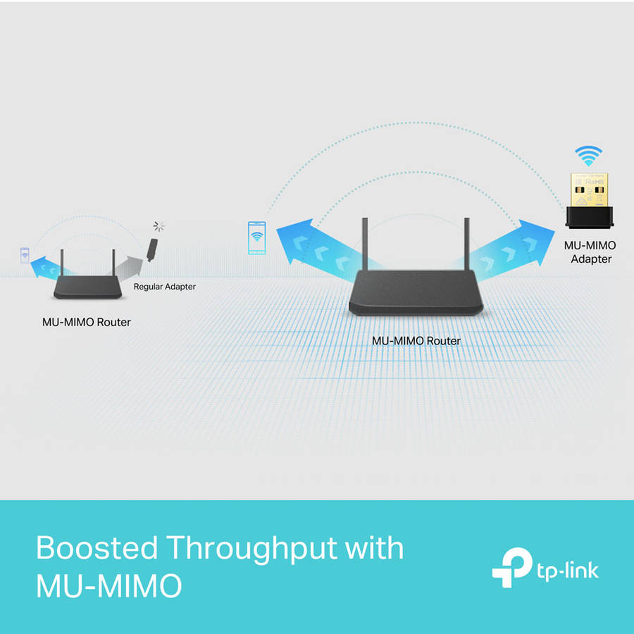 Tp-Link - Archer AC1300 Nano Wireless MU-MIMO USB Adapter - Tp-Link - Archer AC1300 Nano Wireless...
