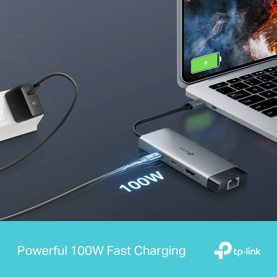 Tp-Link - Uh6120C Type-C 6-Port Hub - Tp-Link - Uh6120C Type-C 6-Port Hub
