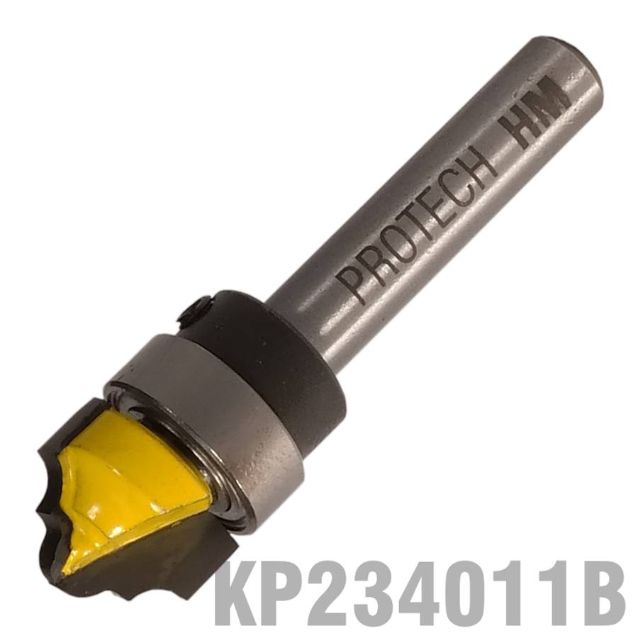 Pro-Tech - Classical Bit 1/2' X 3/8' With Top Bearing 1/4' Shank - Pro-Tech - Classical Bit 1/2' ...