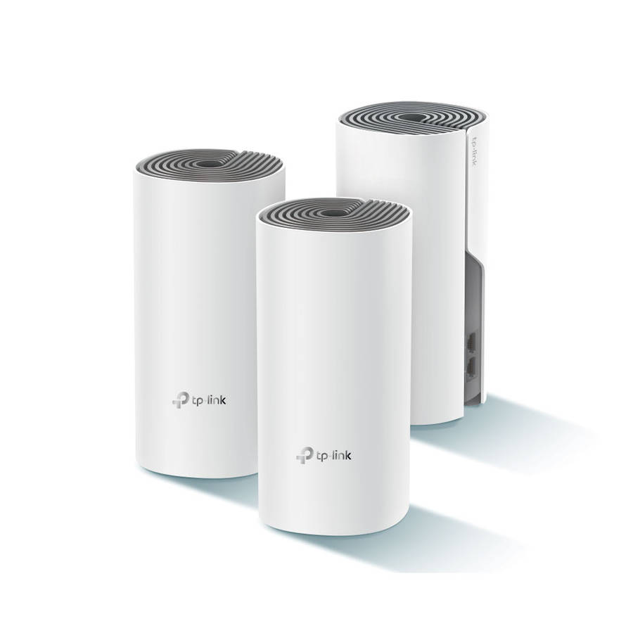 Tp-Link - Deco E4 (3-pack) AC1200 Whole Home Mesh Wi-Fi System - Tp-Link - Deco E4 (3-pack) AC120...