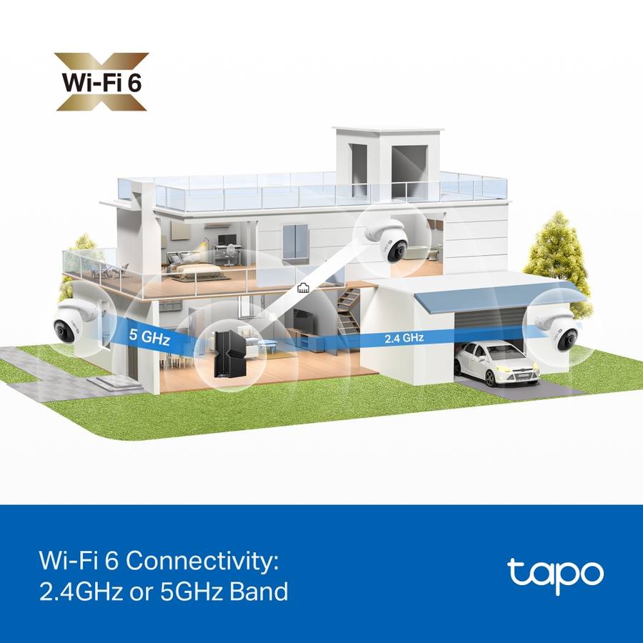 Tp-Link - Tapo 4K Pan Tilt WiFi Camera - Tp-Link - Tapo 4K Pan Tilt WiFi Camera