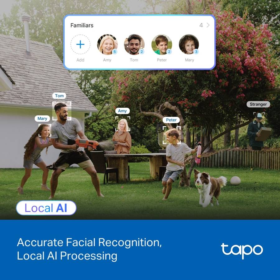 Tp-Link - Tapo 4K Pan Tilt WiFi Camera - Tp-Link - Tapo 4K Pan Tilt WiFi Camera