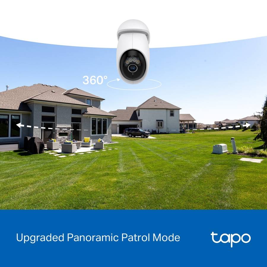 Tp-Link - Tapo 4K Pan Tilt WiFi Camera - Tp-Link - Tapo 4K Pan Tilt WiFi Camera