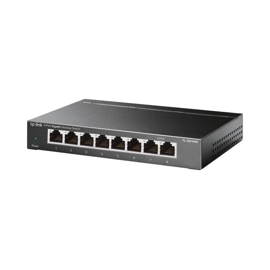 Tp-Link - TL-SG108S 8-Port Gigabit Ethernet Switch-Fast,Reliable, Plug & Play - Tp-Link - TL-SG10...