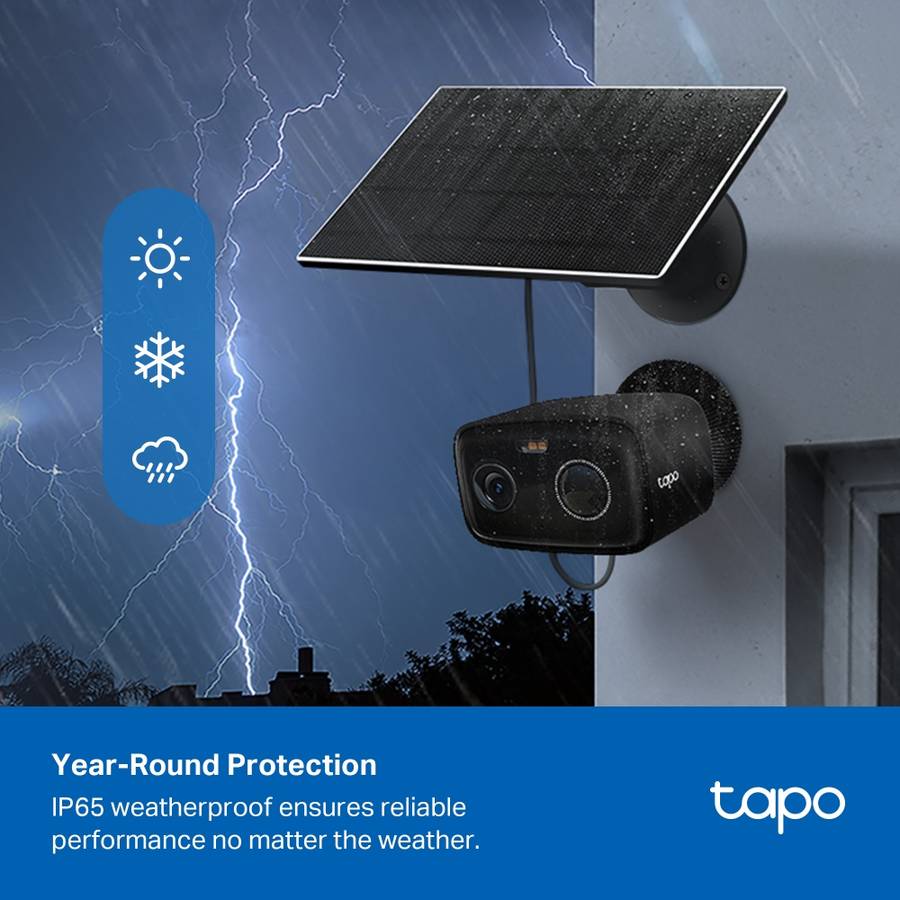 Tp-Link - Tapo Solar Power WiFi 1080P Camera - Tp-Link - Tapo Solar Power WiFi 1080P Camera