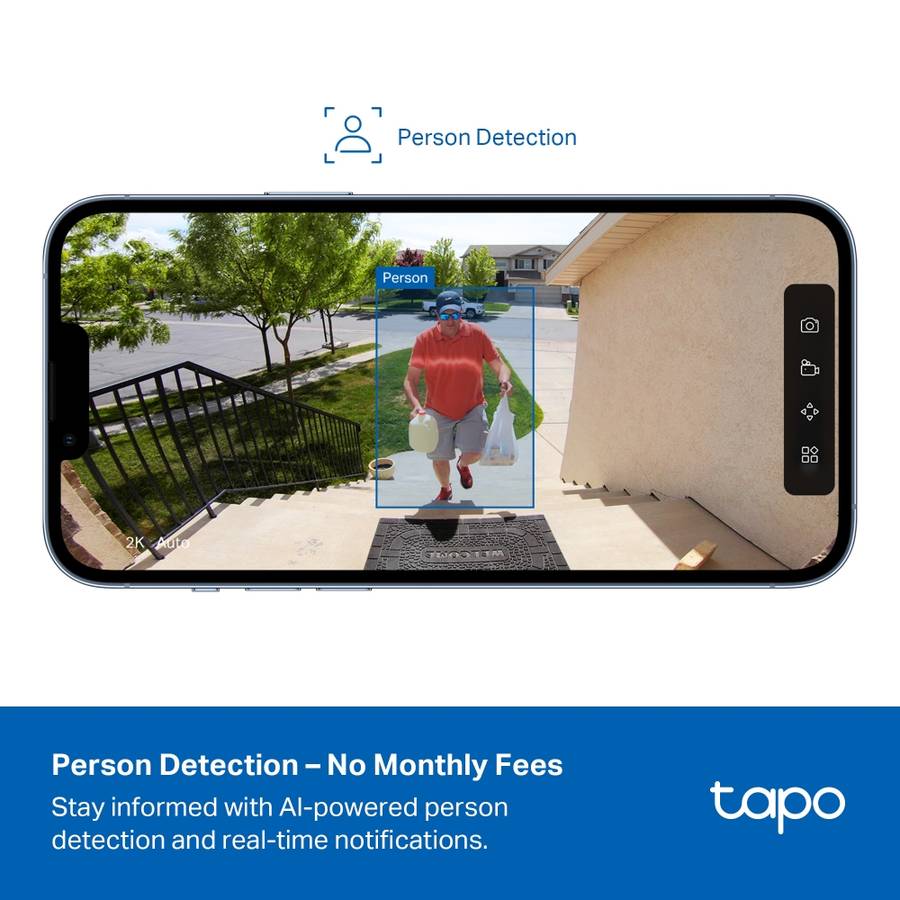 Tp-Link - Tapo Solar Power WiFi 1080P Camera - Tp-Link - Tapo Solar Power WiFi 1080P Camera
