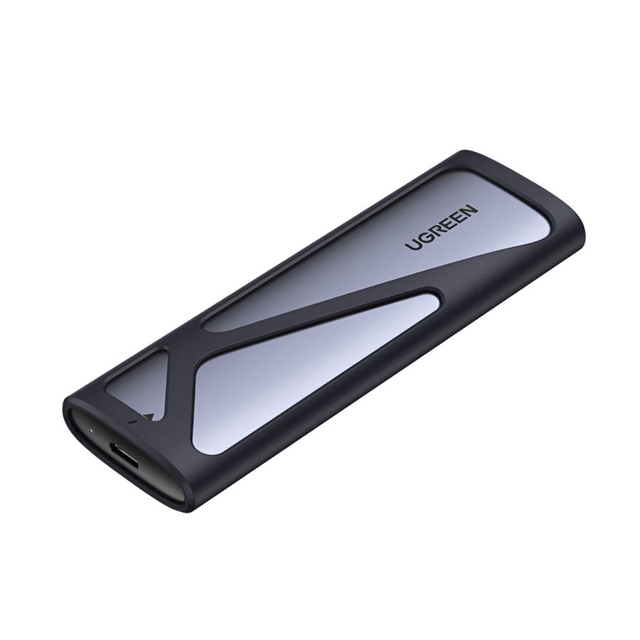 Ugreen - CM400-90264 M.2 NVMe/SATA SSD Enclosure (10Gbps) - Silver - Ugreen - CM400-90264 M.2 NVM...