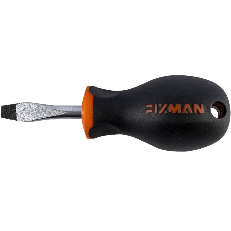 FIXMAN - S/Driver Slotted 6.5X1.2X38mm Crv With Ergonomic Handle - FIXMAN - S/Driver Slotted 6.5X...