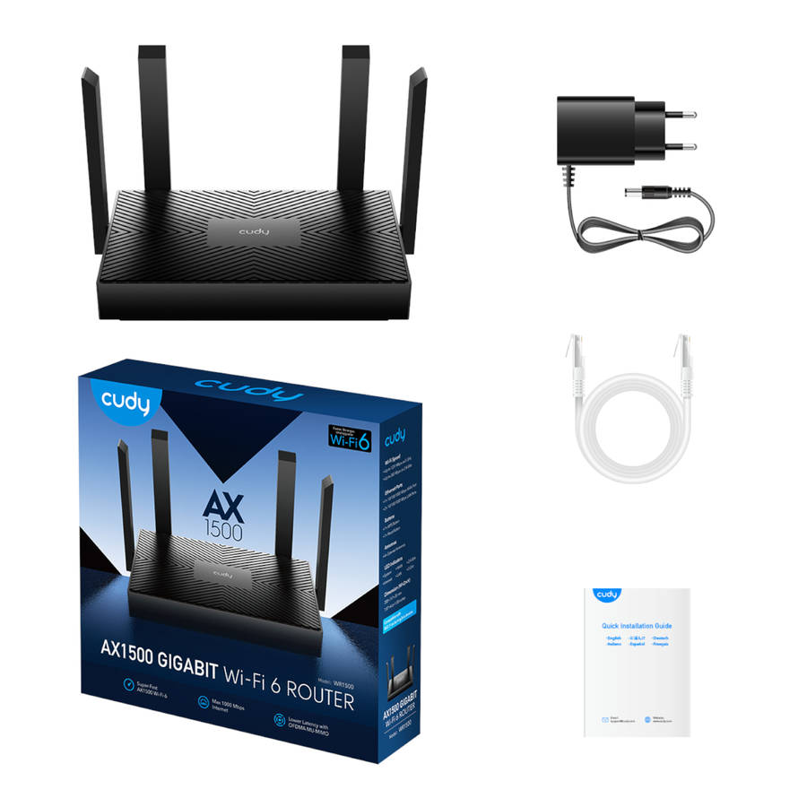 Cudy - AX1500 Wi-Fi Router - Cudy - AX1500 Wi-Fi Router