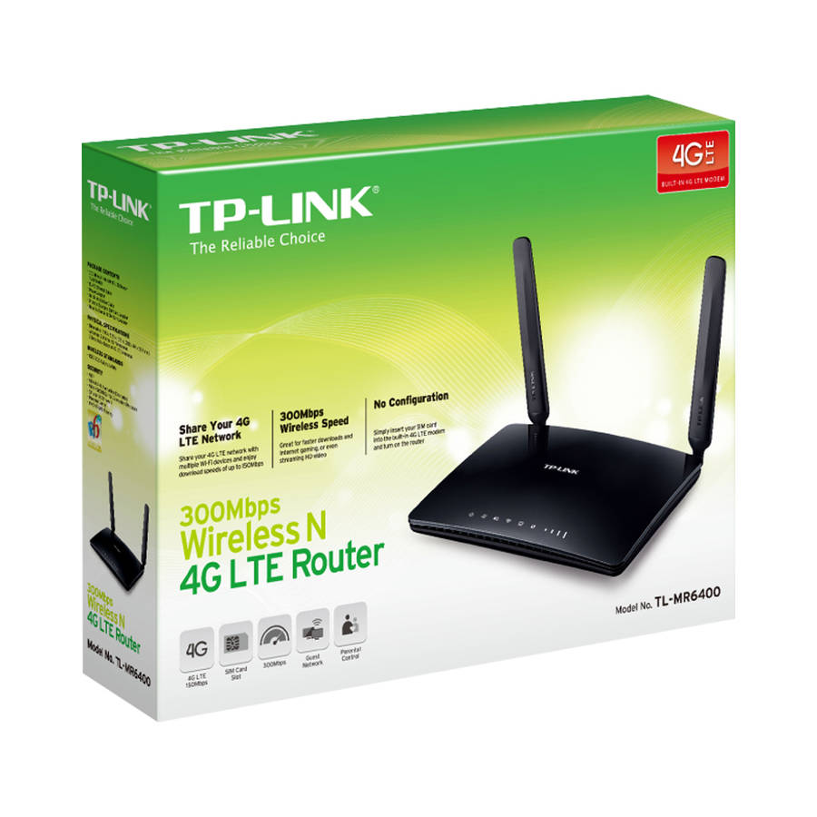 Tp-Link - TL-MR6400 Archer MR6400 (300MBPS) 4G LTE Router Sim - Tp-Link - TL-MR6400 Archer MR6400...