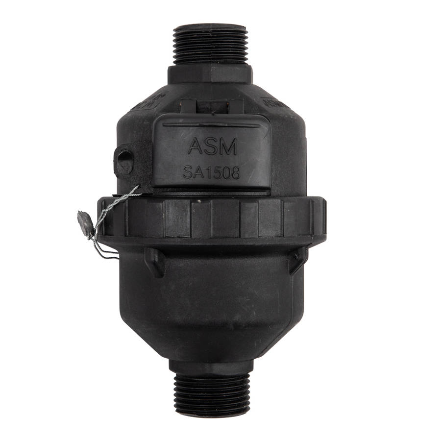 PRECISION METERS - Water Meter 20mm Piston Type Plastic - PRECISION METERS - Water Meter 20mm Pis...