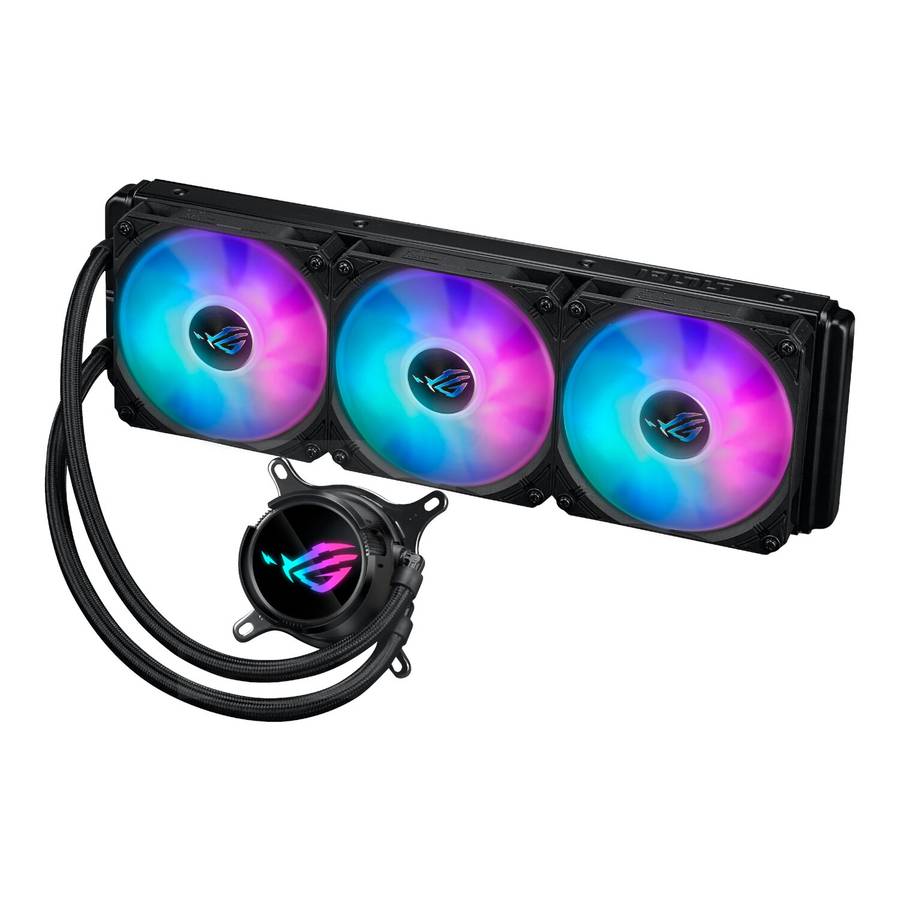 Asus - ROG Strix LC III 360 ARGB Liquid CPU Cooler - Black - Asus - ROG Strix LC III 360 ARGB Liq...
