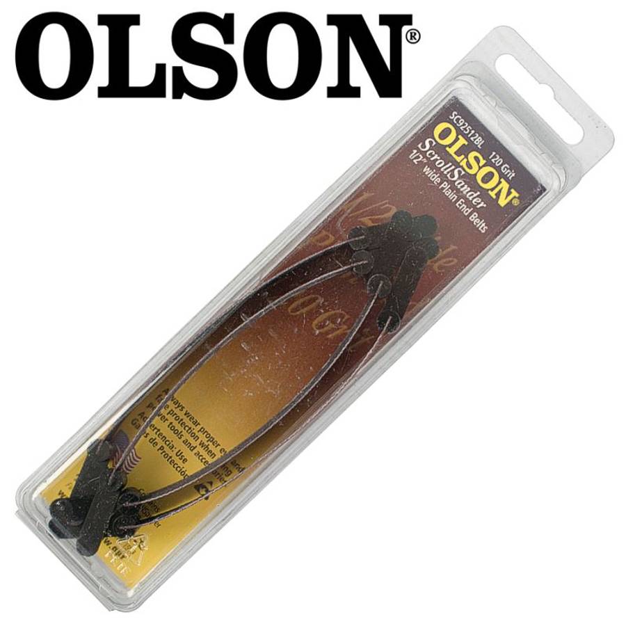 OLSON - Scroll Saw Sander 5' 125mm X 1/2' 120G Plain End 4Pc - OLSON - Scroll Saw Sander 5' 125mm...