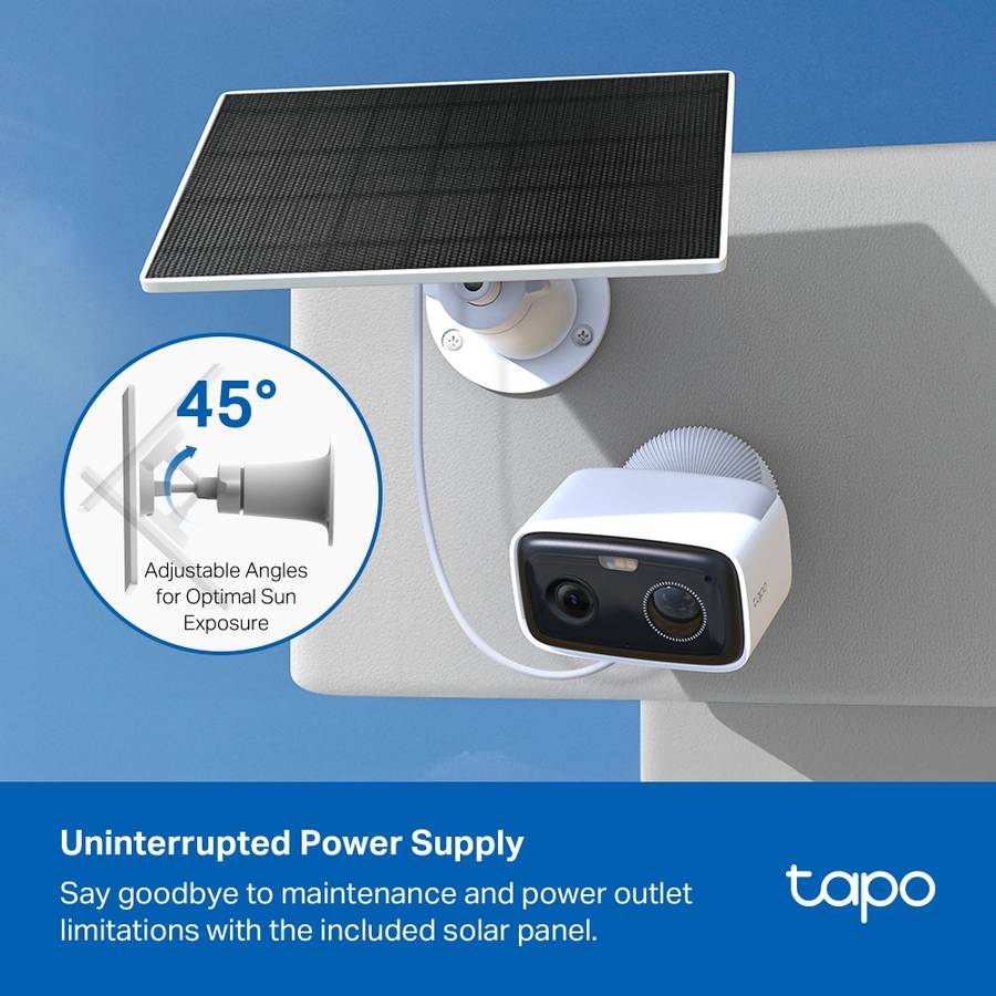Tp-Link - Tapo C400 Kit 1080P Solar-Powered Wi-Fi Security Camera Kit - Tp-Link - Tapo C400 Kit 1...