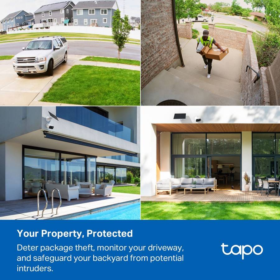 Tp-Link - Tapo C400 Kit 1080P Solar-Powered Wi-Fi Security Camera Kit - Tp-Link - Tapo C400 Kit 1...