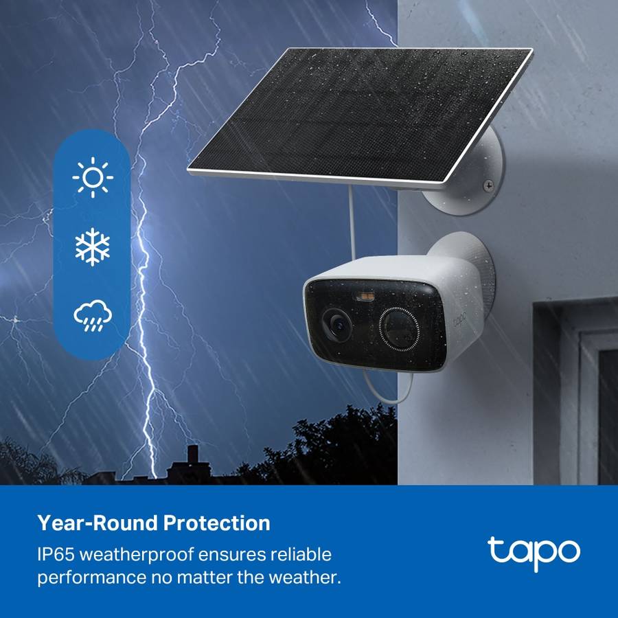 Tp-Link - Tapo C400 Kit 1080P Solar-Powered Wi-Fi Security Camera Kit - Tp-Link - Tapo C400 Kit 1...