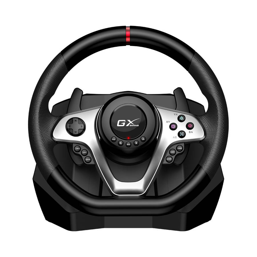 Genius - 6 Speed Wheel With Vibration - Blk - Genius - 6 Speed Wheel With Vibration - Blk