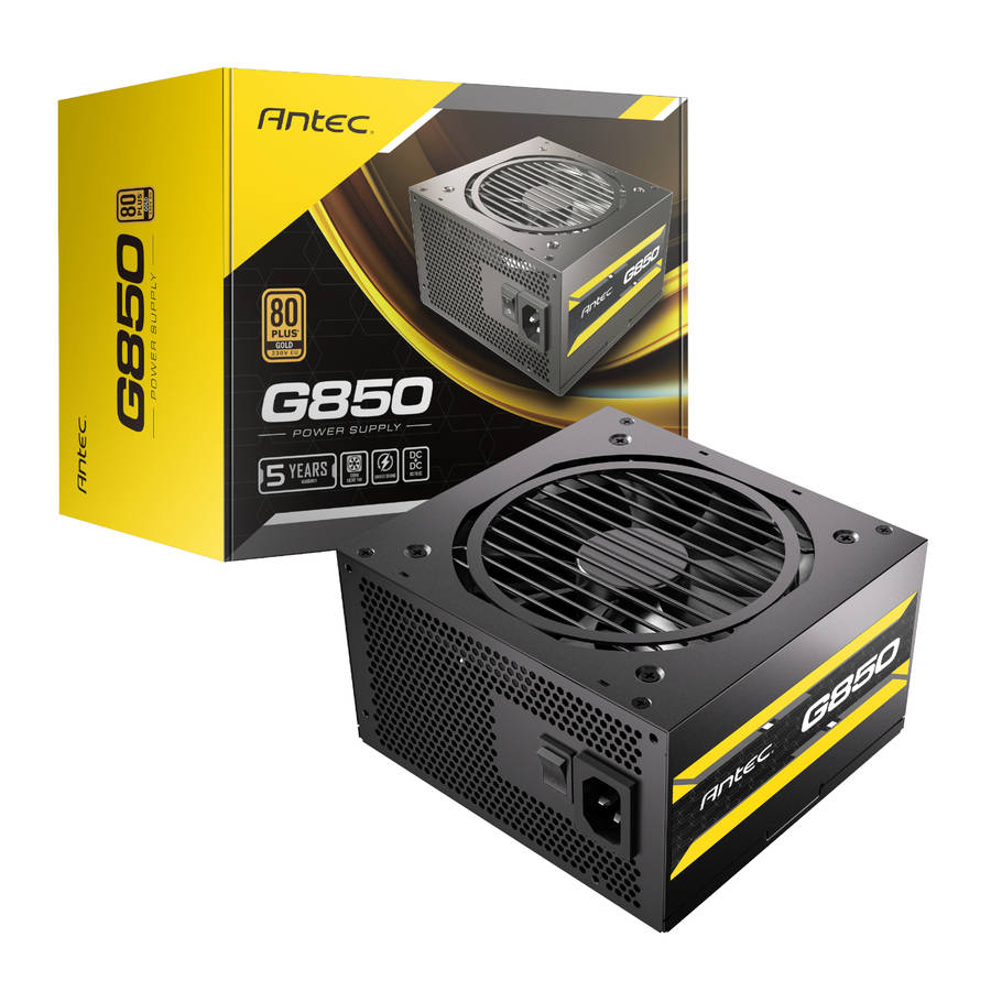 Antec - Atom G850 850W 80 Plus Gold Semi-Modular Power Supply - Antec - Atom G850 850W 80 Plus Go...