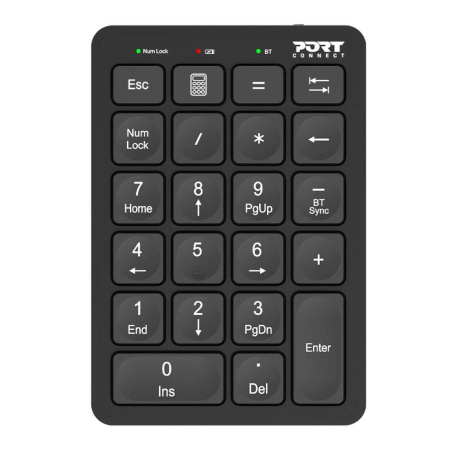 Port - Connect - Bluetooth Rechargeable Keypad - Port - Connect - Bluetooth Rechargeable Keypad