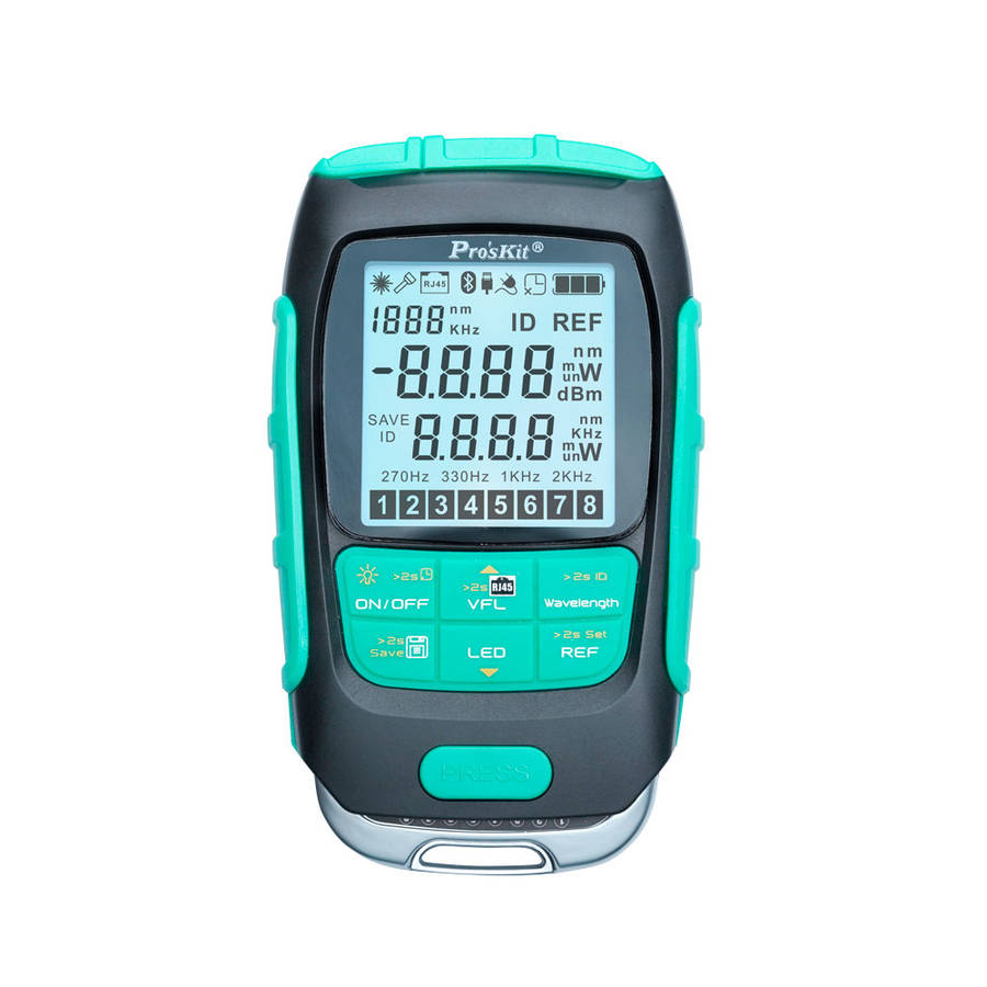 Proskit - Mt-7616 4-In-1 Fibre Optical Power Multimeter, Including Power Meter, Lan Cable Tester,...