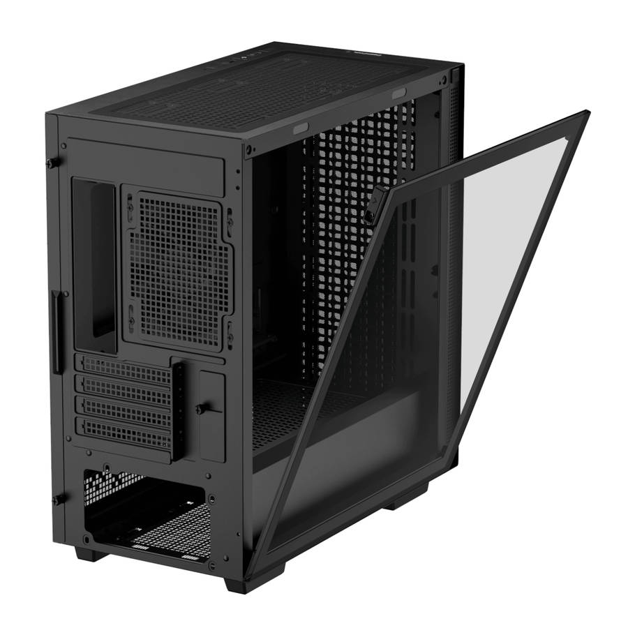 DEEPCOOL - CH370 Micro-ATX Gaming Chassis - Black - DEEPCOOL - CH370 Micro-ATX Gaming Chassis - B...