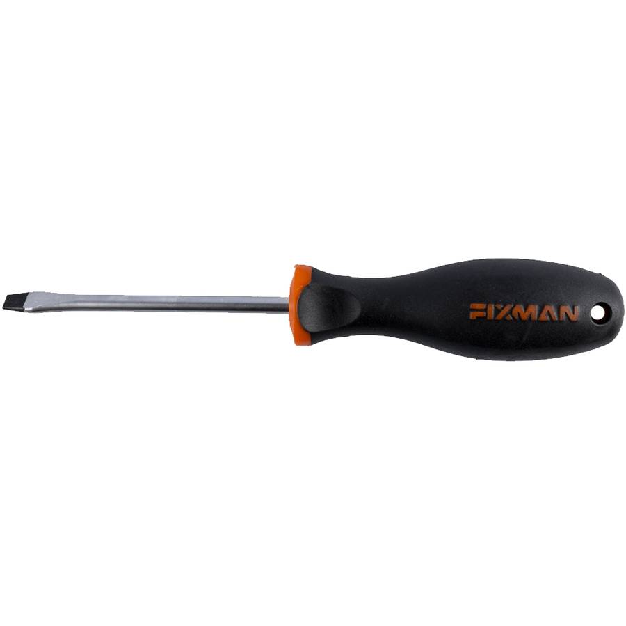 FIXMAN - S/Driver Slotted 6.5X1.2X100mm Crv With Ergonomic Handle - FIXMAN - S/Driver Slotted 6.5...