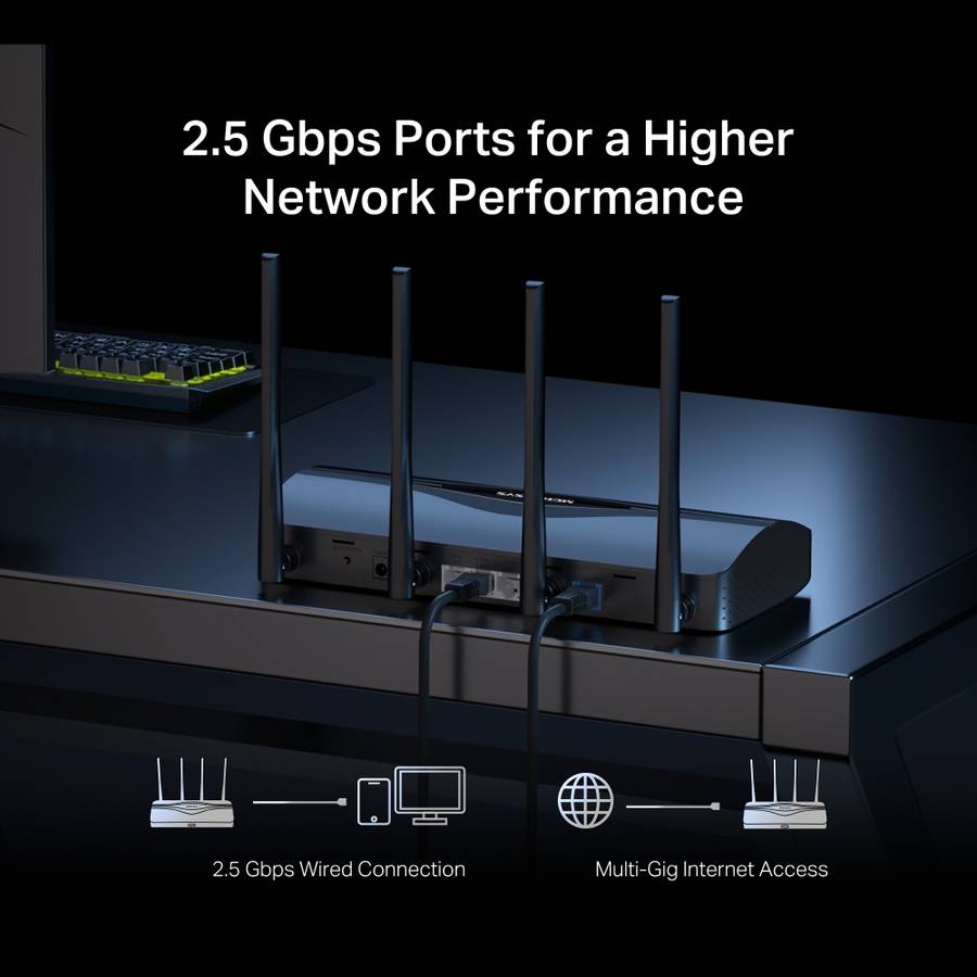 Mercusys - Mr27Be Be3600 Dual-Band Wi-Fi 7 Router With 2.5Gbps Ethernet - Mercusys - Mr27Be Be360...