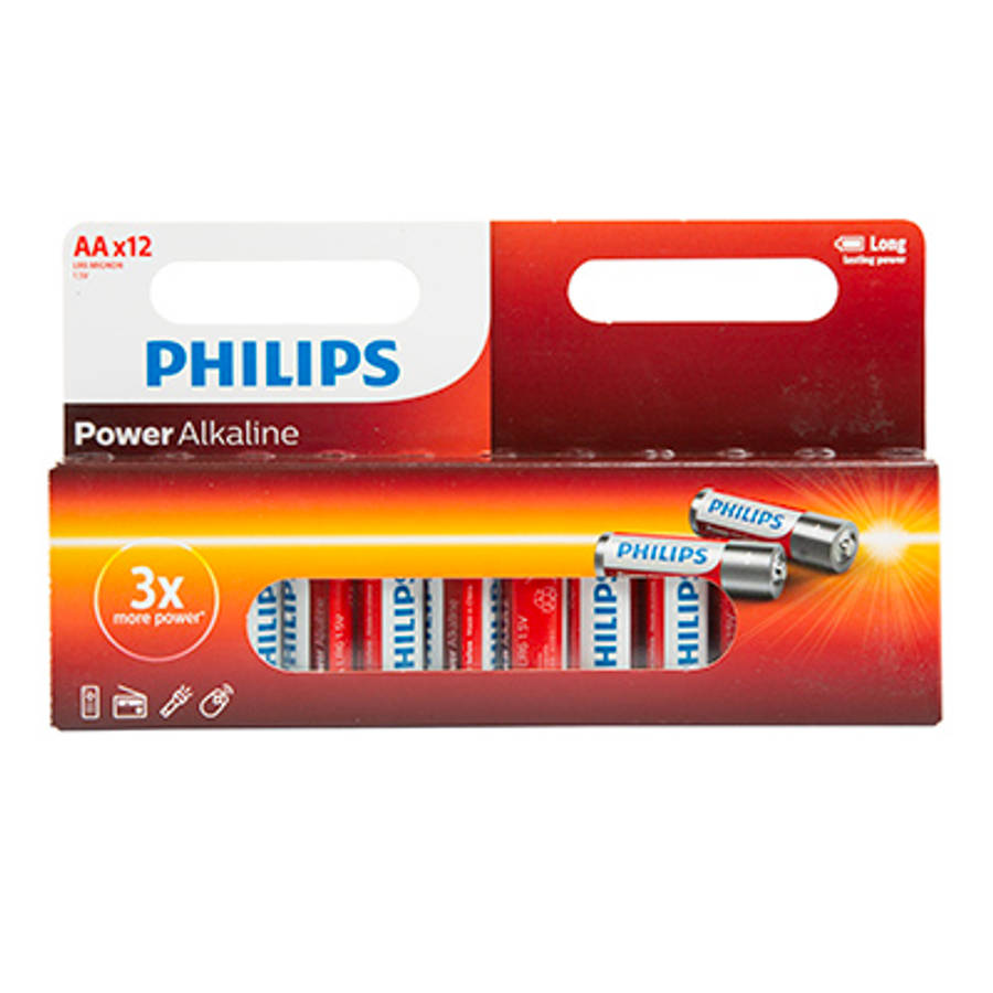 Eurolux - ***Philips Power Alkaline AA 12-window pack - Eurolux - ***Philips Power Alkaline AA 12...