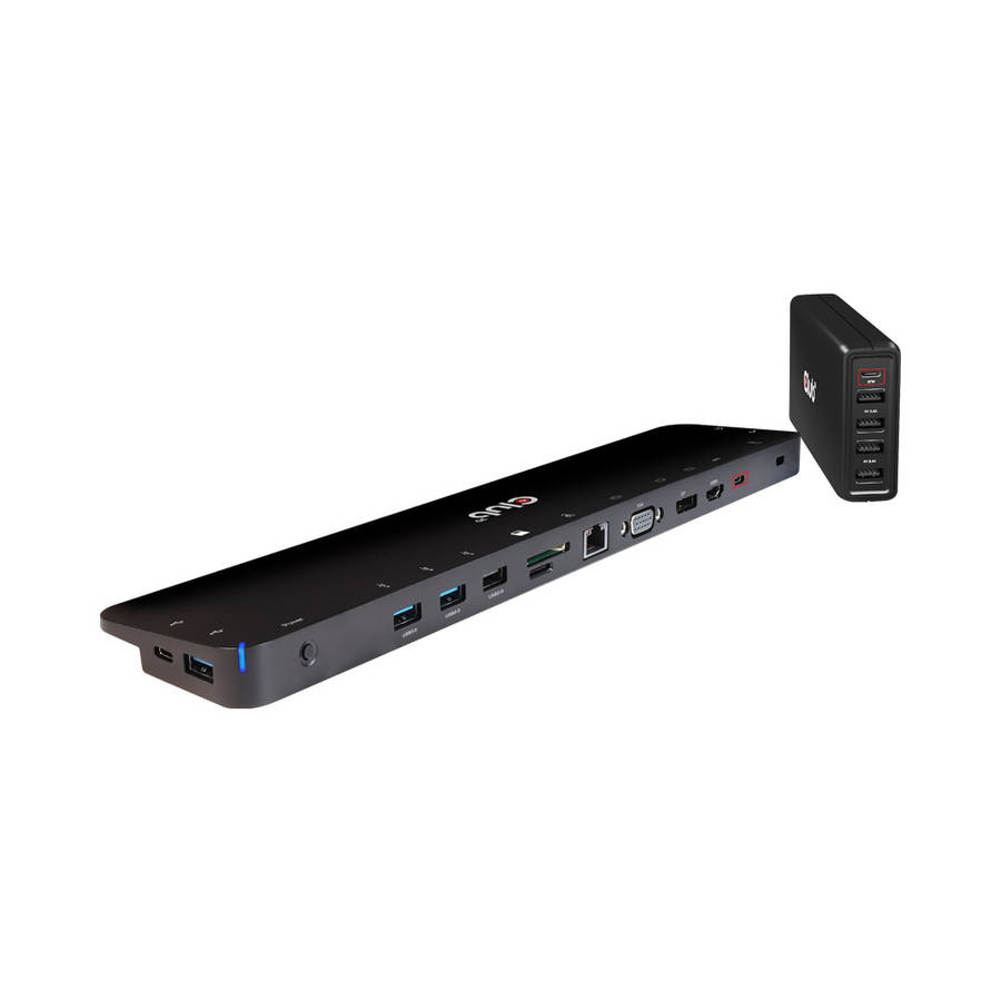 CLUB3D - USB C Universal Triple Docking Station (Pd100W) - CLUB3D - USB C Universal Triple Dockin...