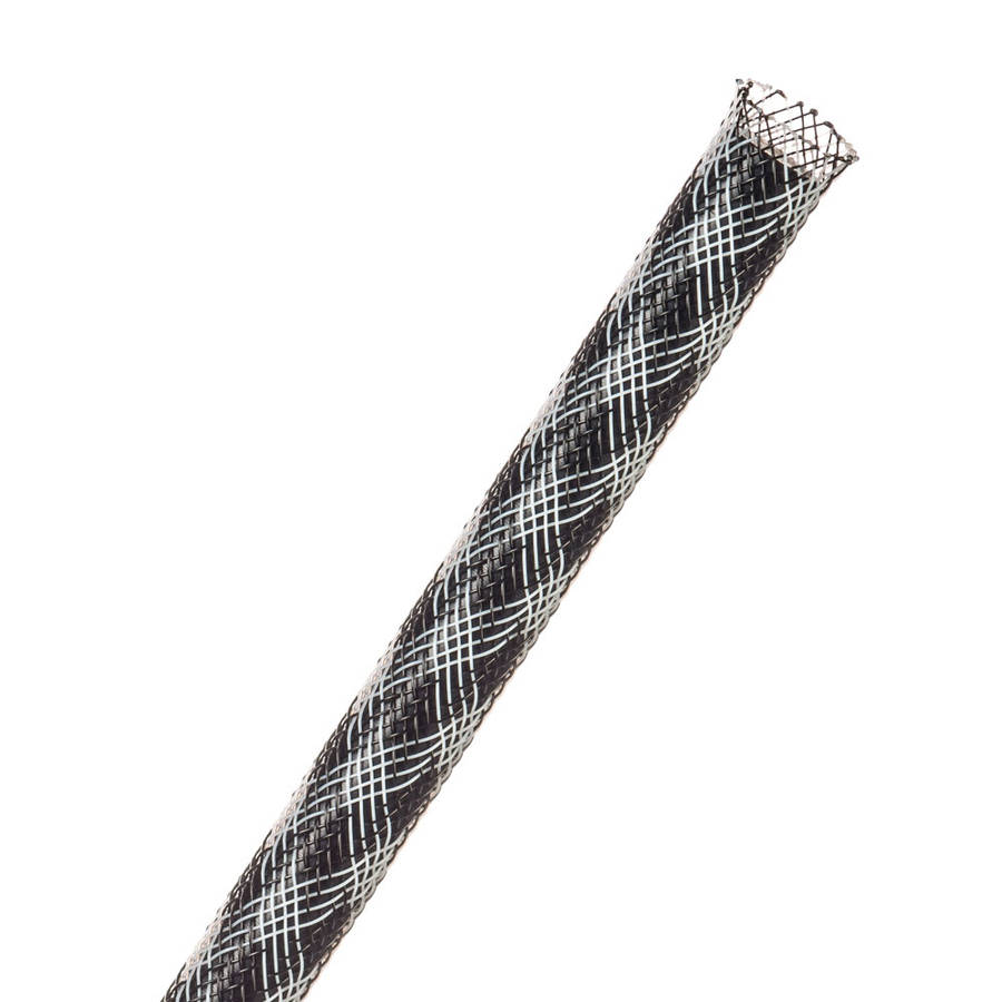 Techflex - 1M Bundle Braid 6.4mm Checkered Flag (Ptn0.25Cf) - Techflex - 1M Bundle Braid 6.4mm Ch...