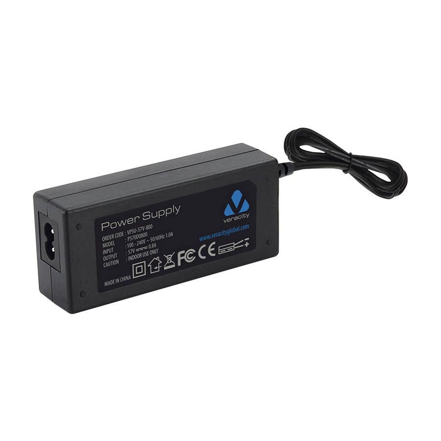 Veracity - Optional 57V PSU 0.8A For PoE+ - Veracity - Optional 57V PSU 0.8A For PoE+