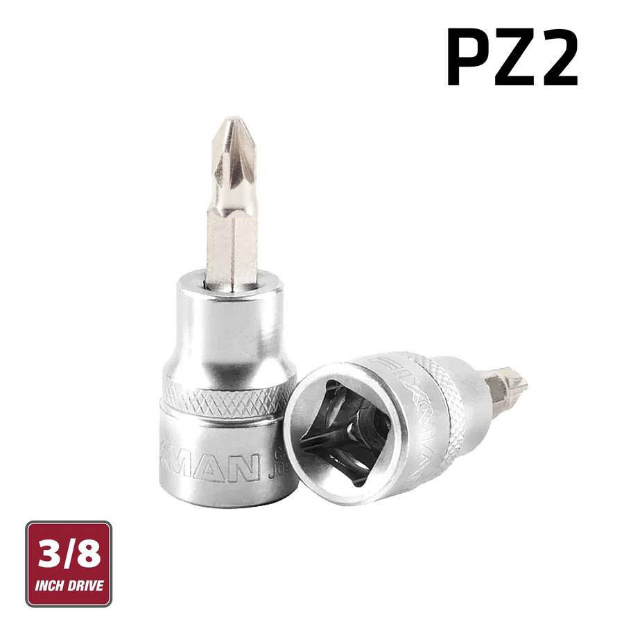 FIXMAN - 3/8' Dr.bit Socket Pz2 Pozi Screwdriver Bit - FIXMAN - 3/8' Dr.bit Socket Pz2 Pozi Screw...