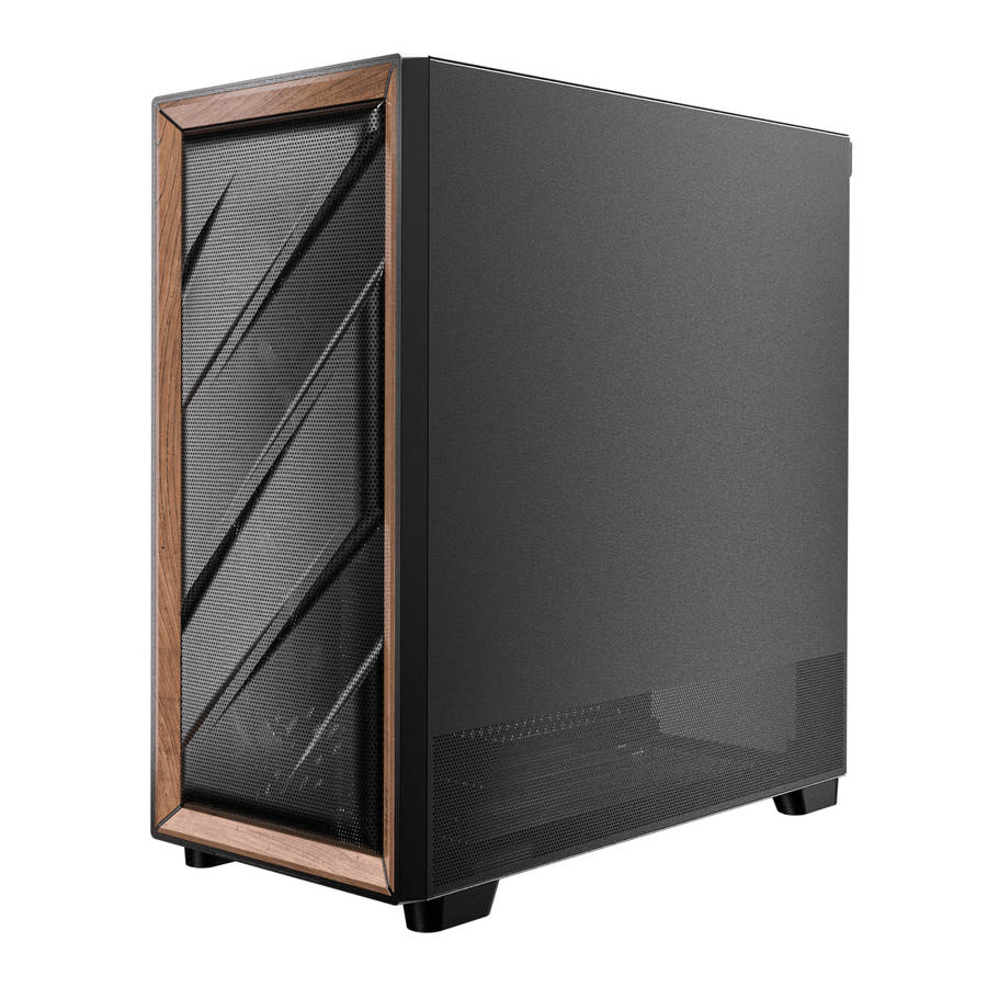 Antec - Flux Se E-Atx | Atx | Micro-Atx | Itx Mid-Tower Gaming Chassis Wood Front Panel- Black - ...