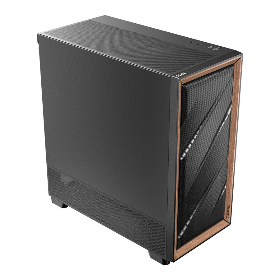 Antec - Flux Se E-Atx | Atx | Micro-Atx | Itx Mid-Tower Gaming Chassis Wood Front Panel- Black - ...