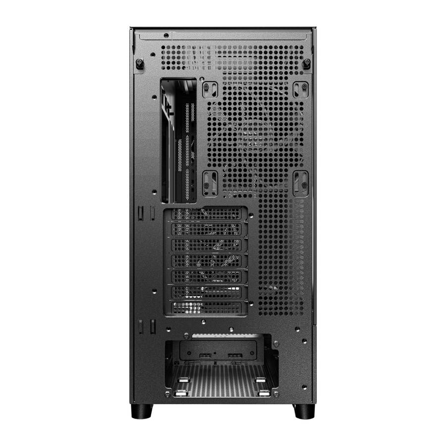 Antec - Flux Se E-Atx | Atx | Micro-Atx | Itx Mid-Tower Gaming Chassis Wood Front Panel- Black - ...