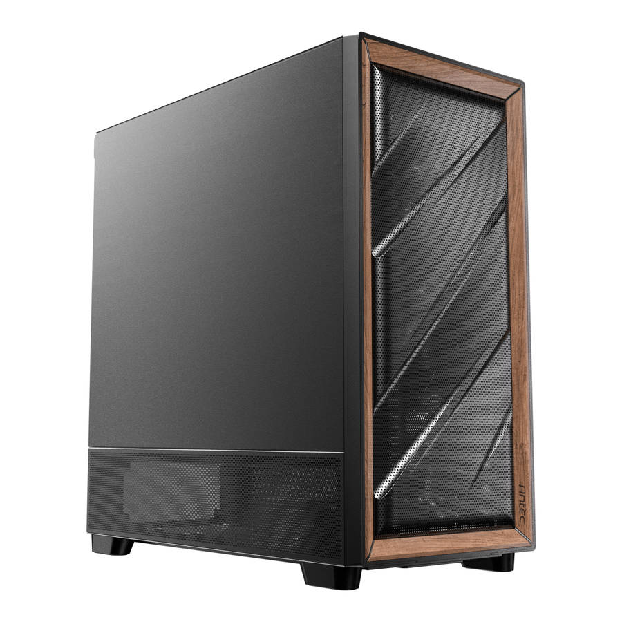 Antec - Flux Se E-Atx | Atx | Micro-Atx | Itx Mid-Tower Gaming Chassis Wood Front Panel- Black - ...