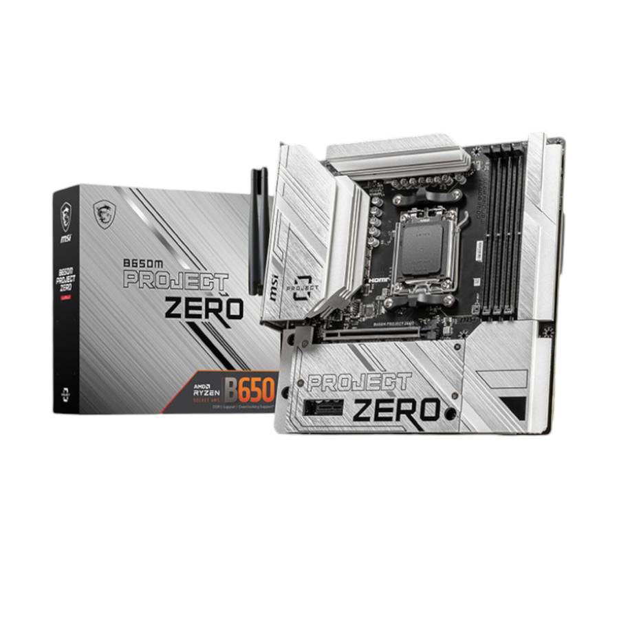 MSI - B650M Project Zero MotherBoard - MSI - B650M Project Zero MotherBoard