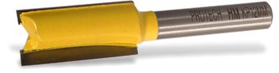 Straight bit, 2 Flute, TCT - 12,00 mm cutting width