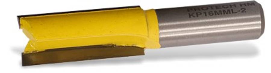 Straight bit, 2 Flute, TCT - 16,00 mm cutting width