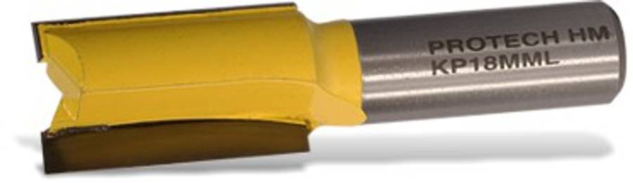 Straight bit, 2 Flute, TCT - 18
