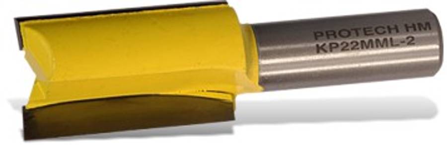 Straight bit, 2 Flute, TCT - 22mm