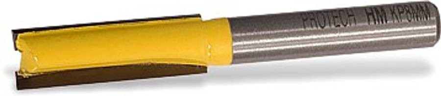 Straight bit, 2 Flute, TCT - 8,00 mm cutting width