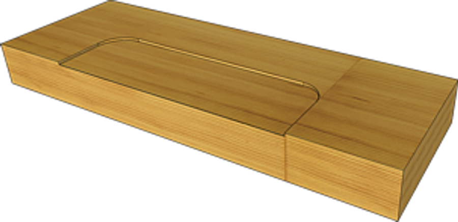 Hinge mortise profile