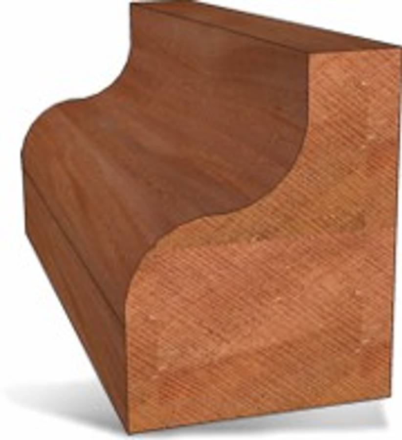Ogee router bit profile wood example
