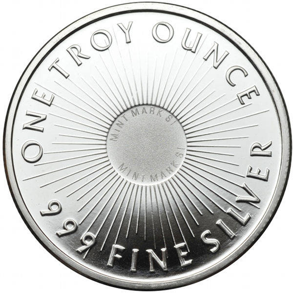 1 oz Sunshine Silver Round (New, MintMark SI)