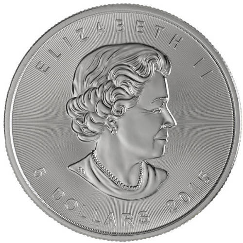 2015 1 oz Canadian 0.9999 Pure Silver Maple Leaf Coin (BU) Two available