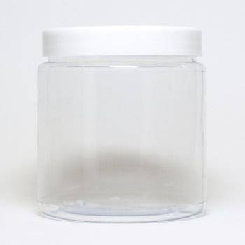 JAS Empty Plastic Jar with Lid 300ml