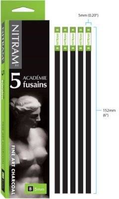 Nitram Fine Art Charcoal Académie Fusains B (X5)
