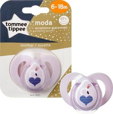 Tommee Tippee Closer to Nature Moda Soother (6 - 18 Months) - Girls
