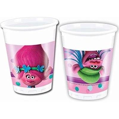Trolls - 8 Plastic Cups (200ml) picture